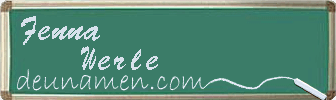 Fenna Werle Visitenkarte